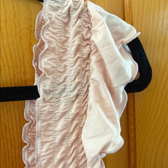 Nordstrom Peach Nightgown with Ruched Top and Ruffle Sleeve (NWT) - Picture 5 of 5
